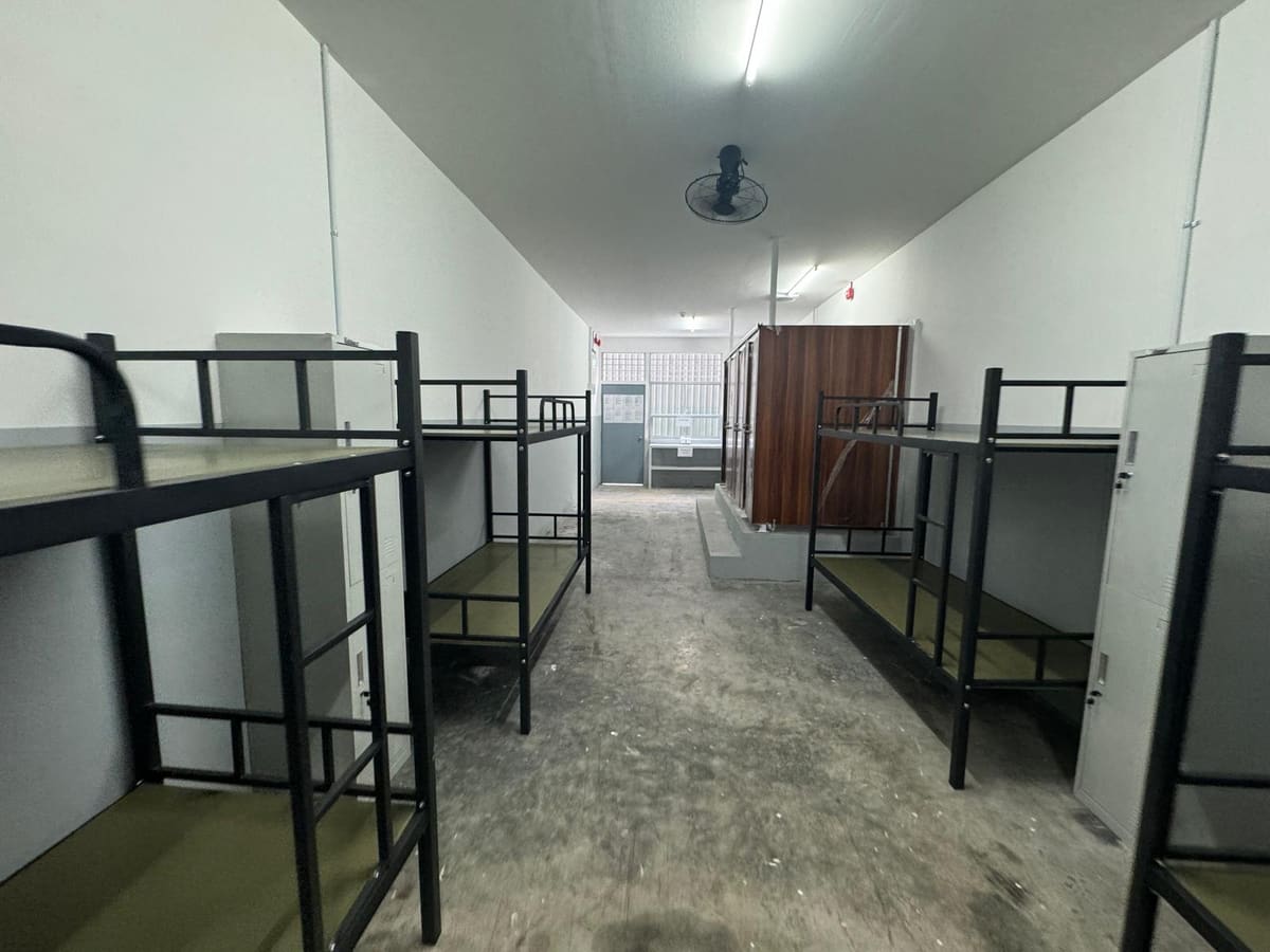 Spacious dormitory bunk bed room — NextDorm31@Tuas dormitory in Tuas, Singapore